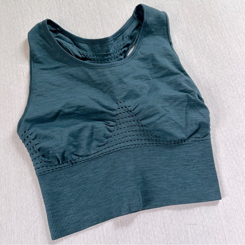 Sweaty Betty Seamless Sports Bra Teal Size Small
